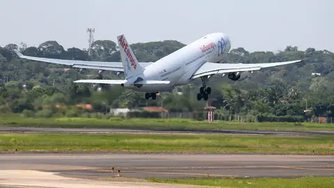 Vista de un avión de Air Europa Vista de un avión de Air Europa