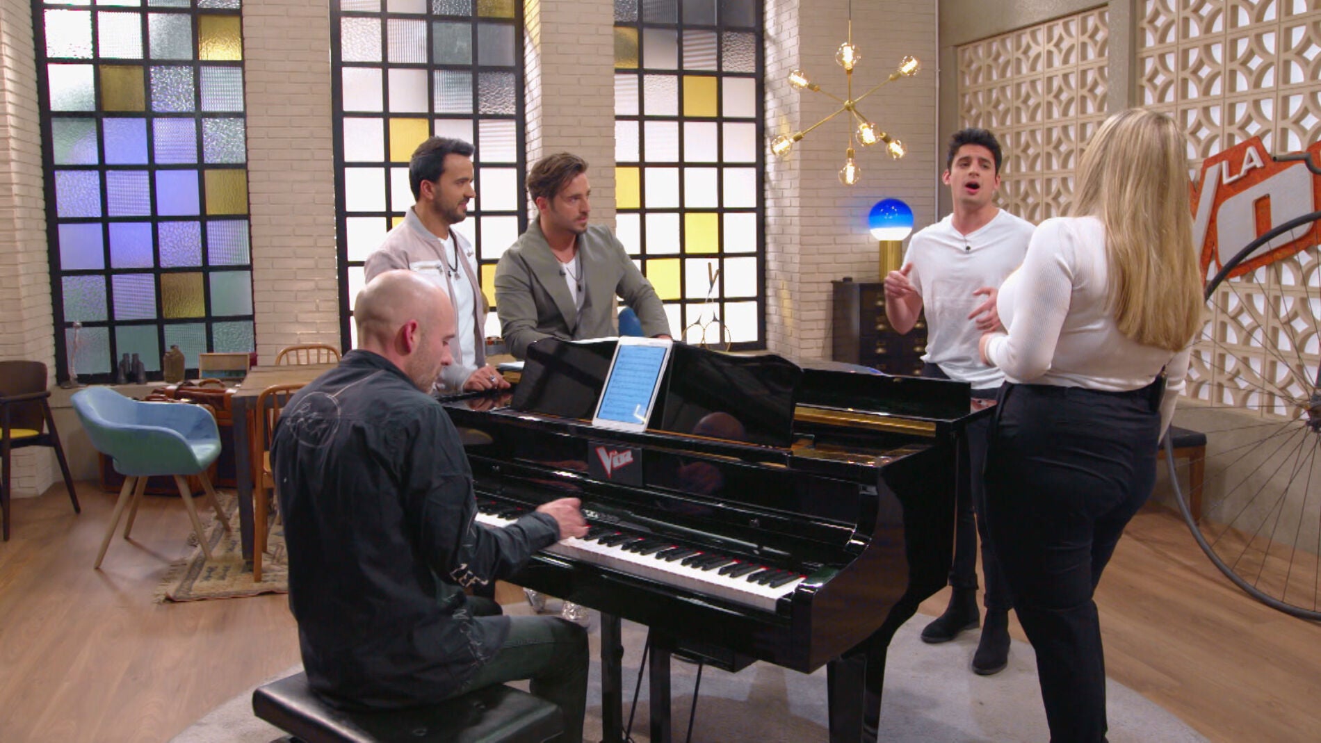 V&Iacute;DEO: Luis Fonsi y David Bustamante asombrados con el ensayo de Rolita y Alex Palomo 