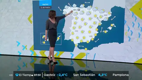 Precipitaciones intensas y fuertes rachas de viento en Galicia LA PREVISIÓN DEL TIEMPO