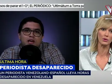 Habla el padre del periodista español desaparecido en Venezuela: "No creo que el Gobierno se vaya a meter en un problemón" Habla el padre del periodista español desaparecido en Venezuela: "No creo que el Gobierno se vaya a meter en un problemón"