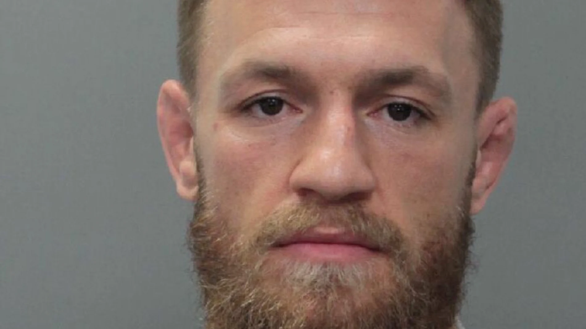 Foto de la Policía de Miami tras detener a Conor McGregor Foto de la Policía de Miami tras detener a Conor McGregor