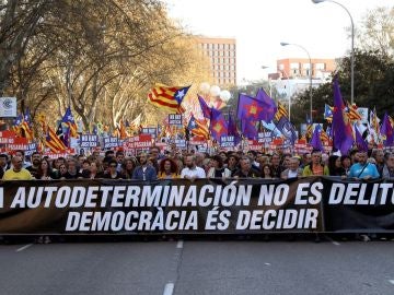 Manifestación por la autodeterminación en Madrid