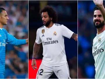 Keylor, Marcelo e Isco Keylor, Marcelo e Isco