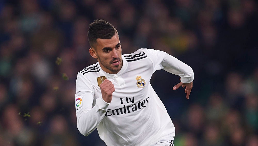 Dani Ceballos, en un partido con el Real Madrid