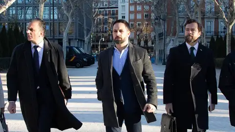 Javier Ortega Smith, Santiago Abascal e Iván Espinosa de los Monteros Javier Ortega Smith, Santiago Abascal e Iván Espinosa de los Monteros