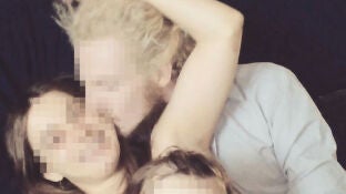 Crimen de Godella. Foto familiar de los ni&ntilde;os de Godella y sus padres