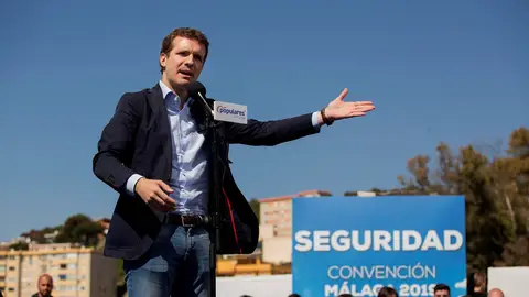 Imagen de archivo de Pablo Casado en un acto en Málaga Pablo Casado en un acto en Málaga