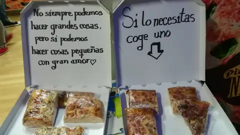 Pizza gratuita para los más necesitados Pizza gratuita para los más necesitados