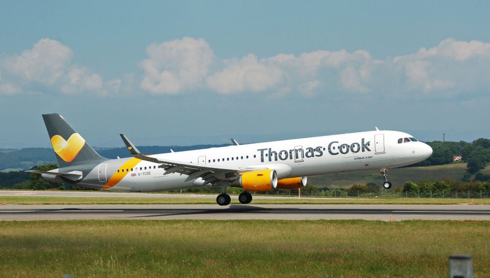 Avión de la compañía Thomas Cook.