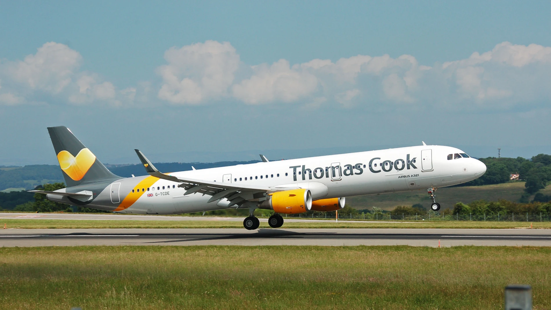 Avión de la compañía Thomas Cook. Avión de la compañía Thomas Cook.