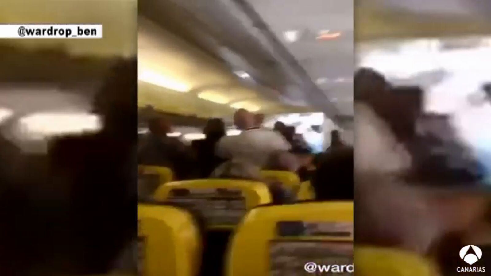 Le muerde la nariz en pleno vuelo Glasgow-Tenerife Sur