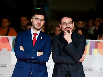 Ismael Prego (Wismichu) y Carlo Padial en el Festival de Málaga Ismael Prego (Wismichu) y Carlo Padial en el Festival de Málaga