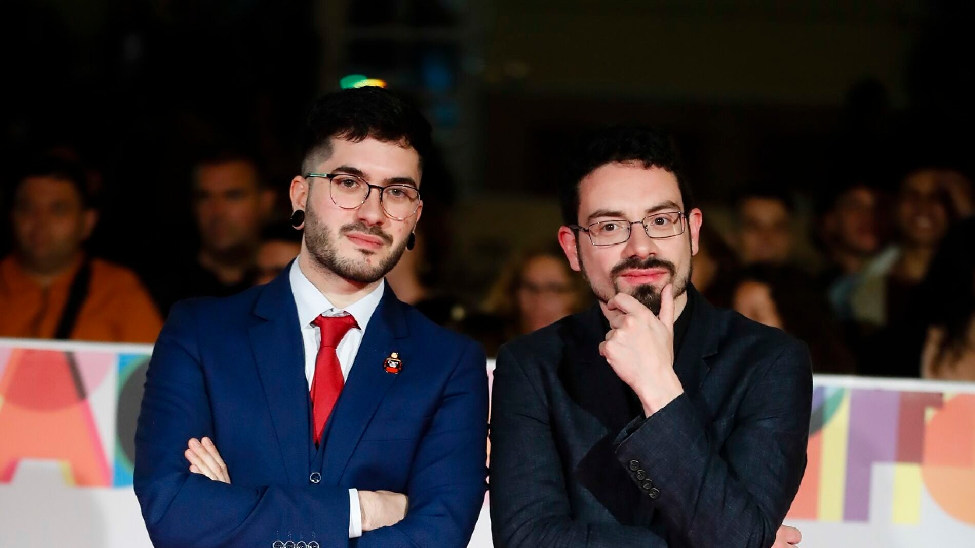Ismael Prego (Wismichu) y Carlo Padial en el Festival de Málaga