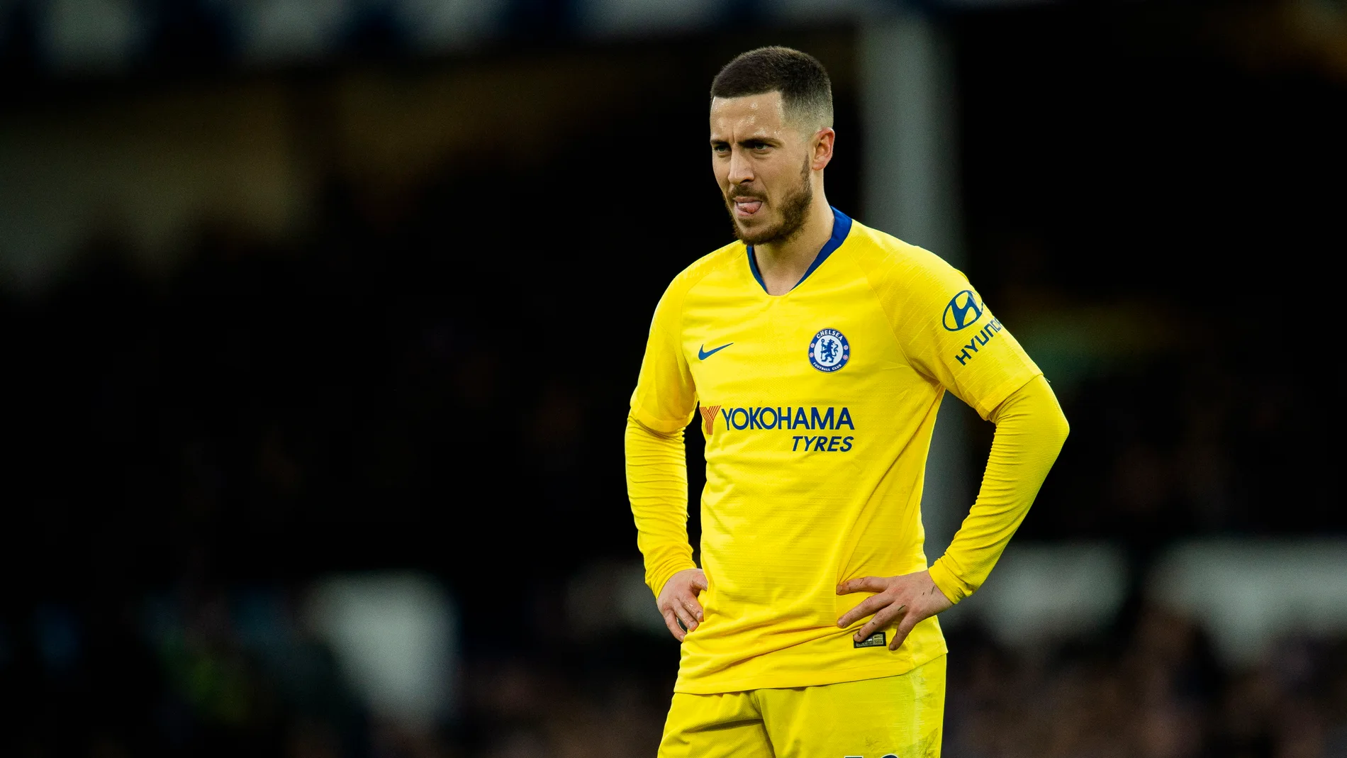 Eden Hazard en un partido Eden Hazard en un partido