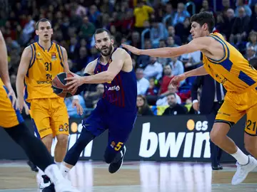Pau Ribas, en acción ante el Herbalife Gran Canaria Pau Ribas, en acción ante el Herbalife Gran Canaria
