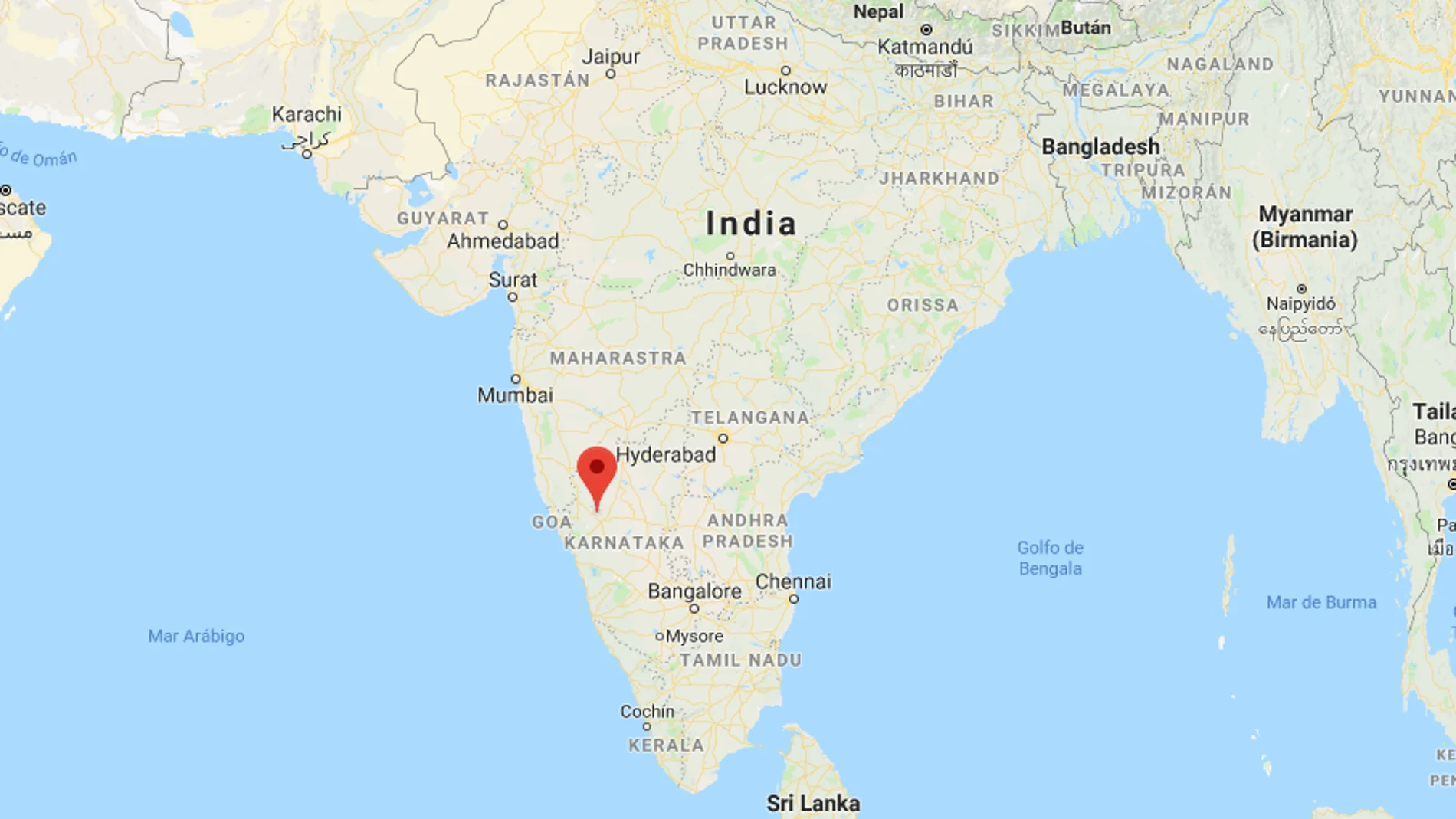 Distrito de Dharwad, donde se ha derrumbado un edificio en la India Distrito de Dharwad, donde se ha derrumbado un edificio en la India