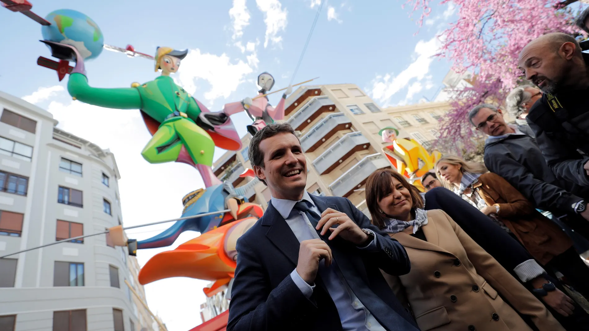 Pablo Casado durante una visita a Valencia Pablo Casado durante una visita a Valencia