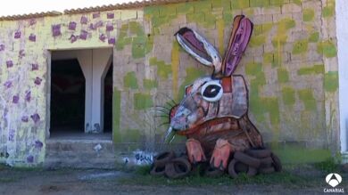 Basura y desechos se convierten en obras de arte