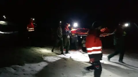 El operativo que buscaba desde la noche del pasado domingo a 25 excursionistas gallegos El operativo que buscaba desde la noche del pasado domingo a 25 excursionistas gallegos