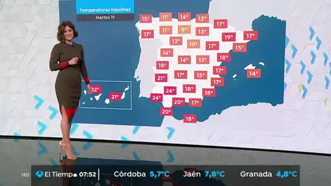 A partir de hoy comienzan a subir las temperaturas de manera progresiva LA PREVISIÓN DEL TIEMPO