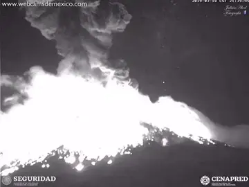 El volcán Popocatépetl registra una de sus explosiones más grandes de los últimos años en México El volcán Popocatépetl registra una de sus explosiones más grandes de los últimos años en México