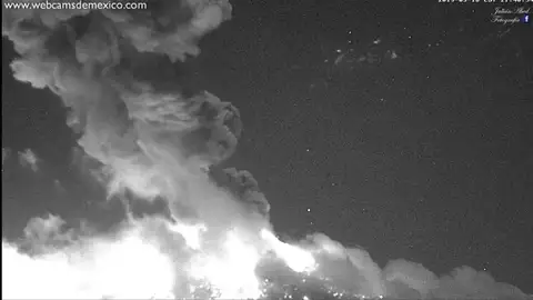 Así ha sido la violenta erupción del volcán Popocatépetl en México Así ha sido la violenta erupción del volcán Popocatépetl en México