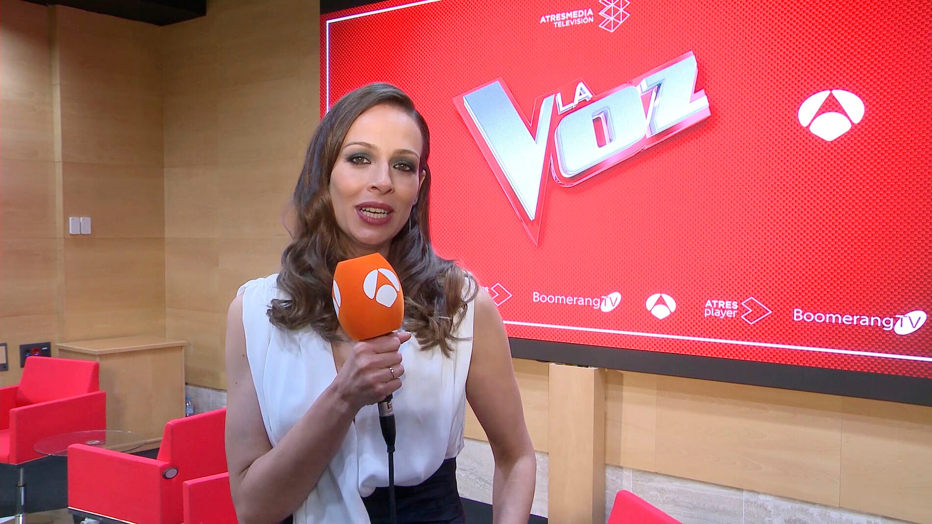 Rueda de prensa: Eva Gonz&aacute;lez antes del Directo de 'La Voz'