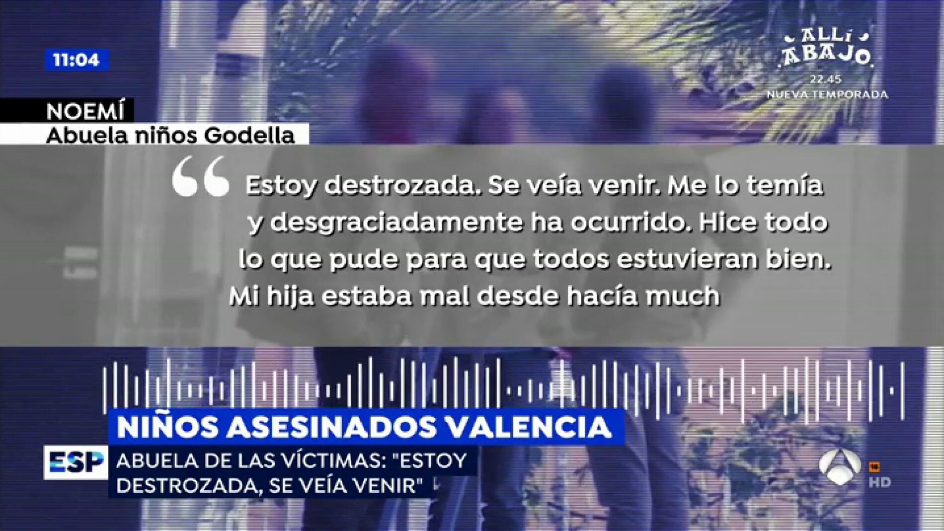 La abuela de los ni&ntilde;os asesinados en Godella presuntamente por su madre: "Esto se ve&iacute;a venir, mi hija estaba mal desde hace tiempo"