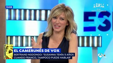 Susanna Griso responde al 'camerunés de Vox': 