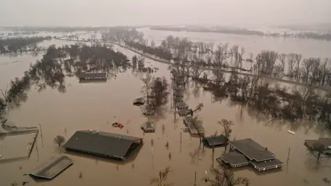 Inundaciones en Nebraska Inundaciones en Nebraska