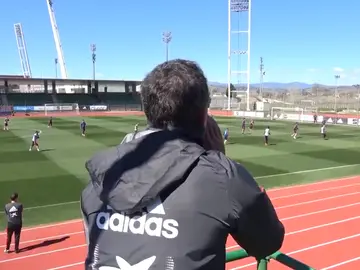 Luis Enrique, subido a su andamio Luis Enrique, subido a su andamio