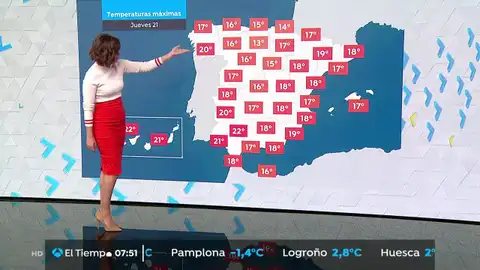 Ligero ascenso de las temperaturas en el inicio de la primavera LA PREVISIÓN DEL TIEMPO