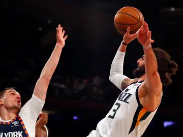 Ricky Rubio, en acción ante los Knicks en el Madison Square Garden Ricky Rubio, en acción ante los Knicks en el Madison Square Garden
