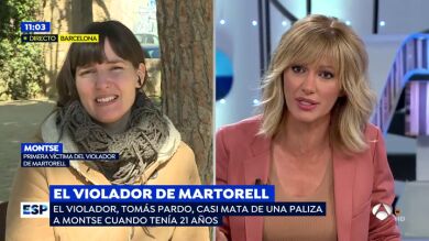 El emotivo momento de unión entre Susanna Griso y la víctima de un violador: 
