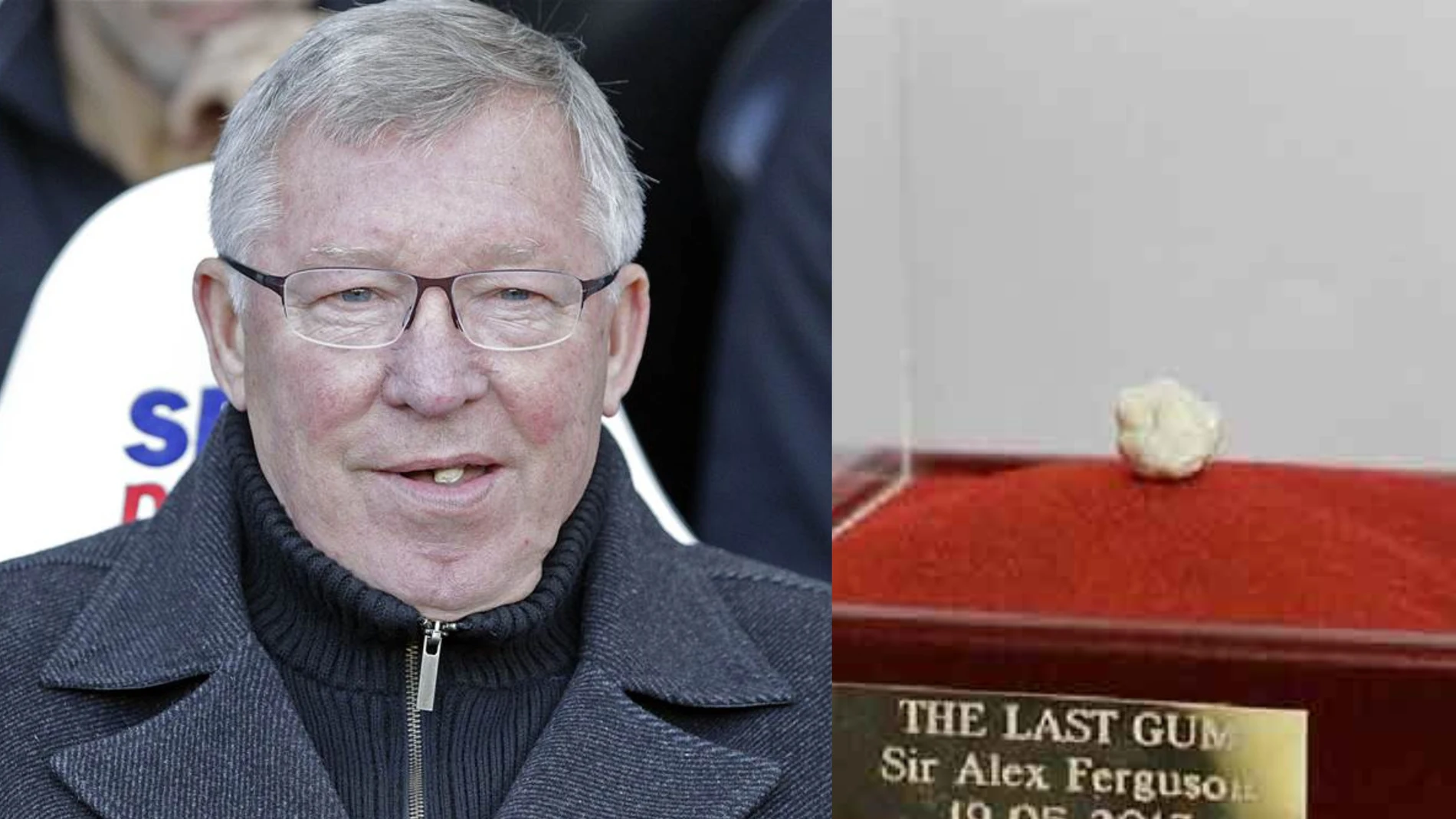 Subastan el último chicle de Alex Ferguson Subastan el último chicle de Alex Ferguson
