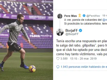 Borja, jugador del Valladolid Borja, jugador del Valladolid