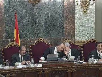 Imagen del interior del Supremo durante el juicio del 'procés' Imagen del interior del Supremo durante el juicio del 'procés'