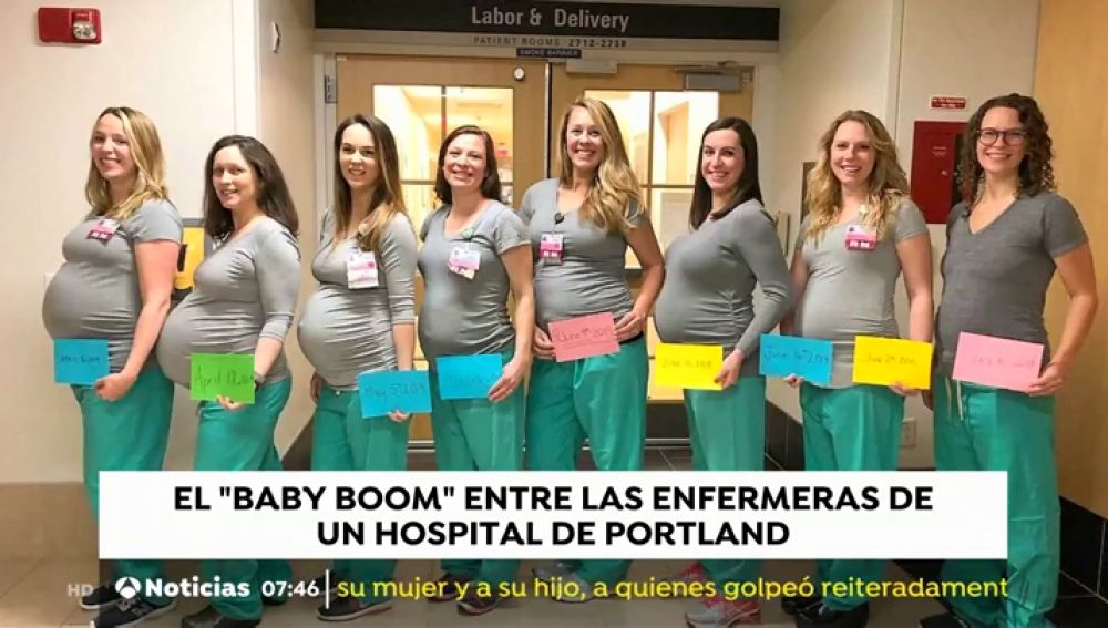 Enfermeras de la maternidad de Portland.
