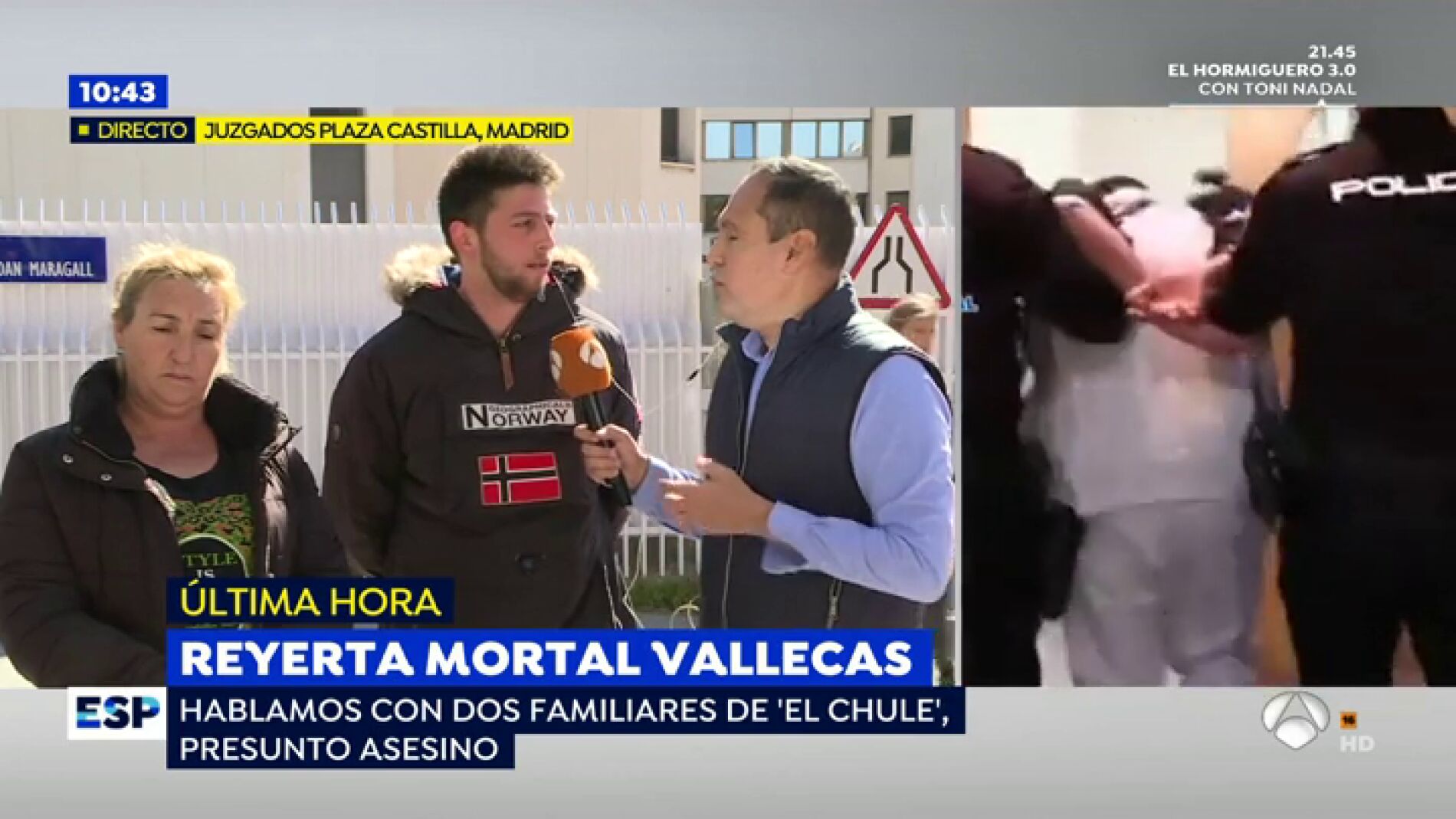 Familiares de 'El Chule' en Vallecas