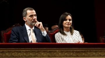Los reyes Felipe VI y Letizia, durante la sesión inaugural del VIII Congreso Internacional de la Lengua Española Los reyes Felipe VI y Letizia, durante la sesión inaugural del VIII Congreso Internacional de la Lengua Española