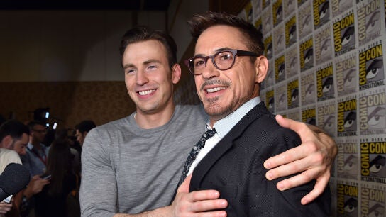 Robert Downey Jr. y Chris Evans 