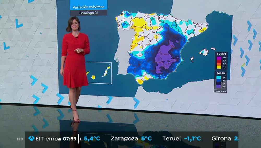 Fin de semana con riesgo de precipitaciones y bajada de temperaturas 