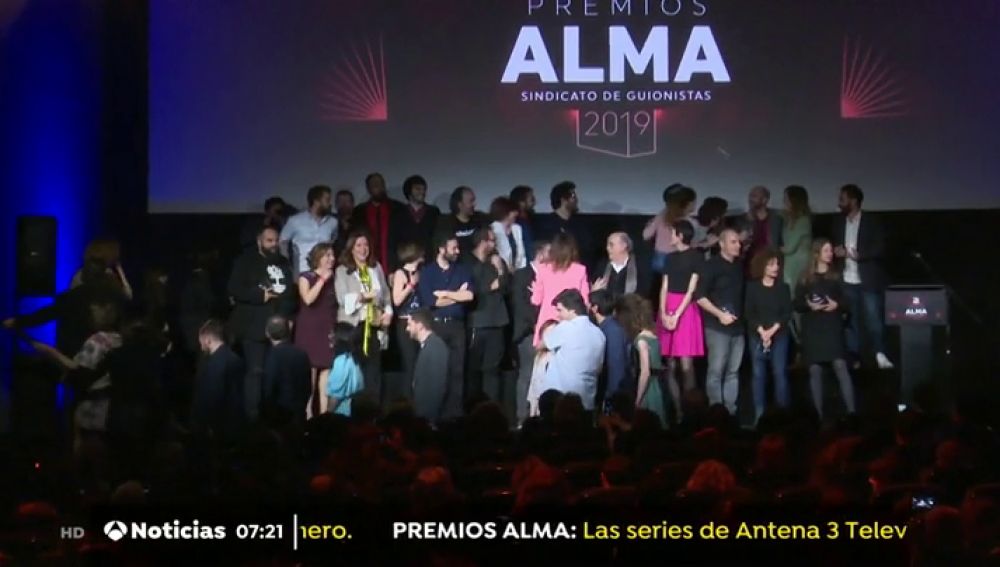 Éxito de Atresmedia en los premios ALMA del Sindicato de Guionistas