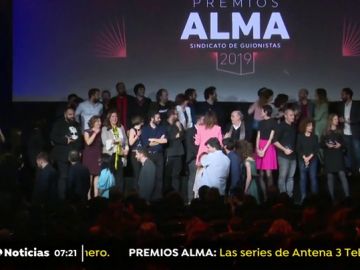 Éxito de Atresmedia en los premios ALMA del Sindicato de Guionistas