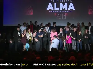 Éxito de Atresmedia en los premios ALMA del Sindicato de Guionistas Éxito de Atresmedia en los premios ALMA del Sindicato de Guionistas