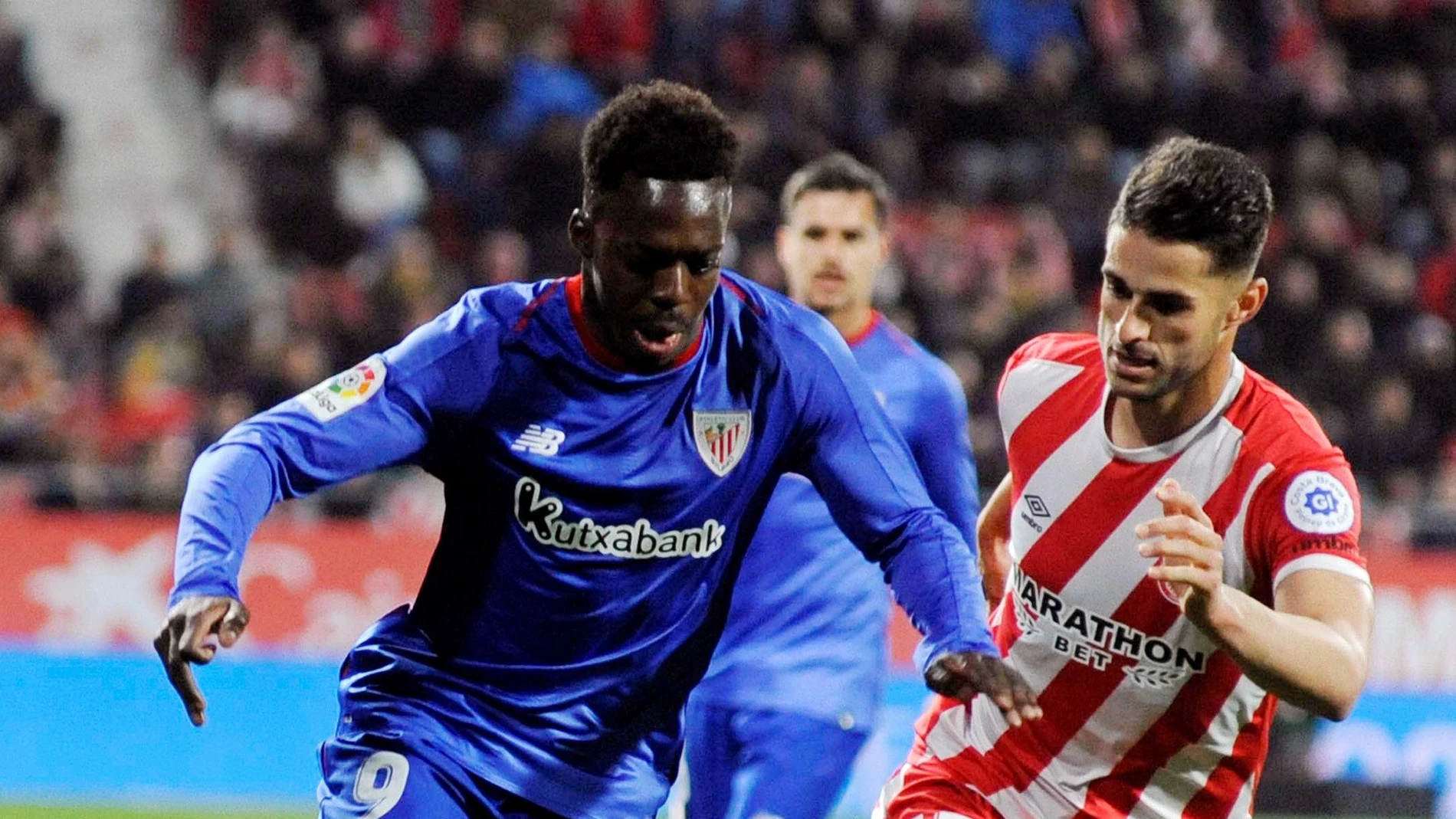 Iñaki Williams conduce el balón en el partido frente al Girona Iñaki Williams conduce el balón en el partido frente al Girona