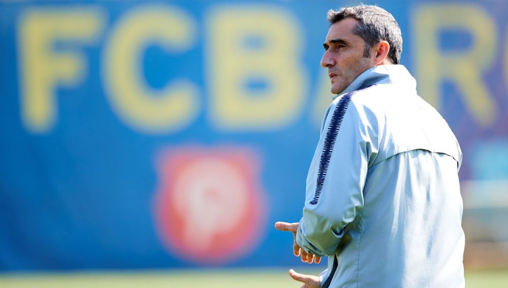 Ernesto Valverde, entrenador del Barcelona