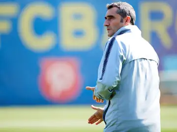 Ernesto Valverde, entrenador del Barcelona Ernesto Valverde, entrenador del Barcelona