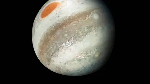Júpiter, en oposición esta primavera, captado por la sonda Juno Júpiter, en oposición esta primavera, captado por la sonda Juno