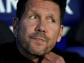 Simeone, en Mendizorroza Simeone, en Mendizorroza